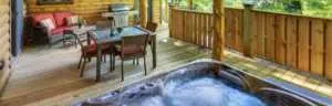 Hot Tub in the Tree Top Suite