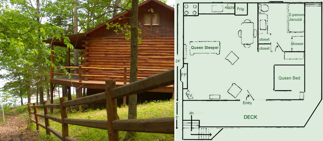 Cabin layout for Cabins 1 and 2