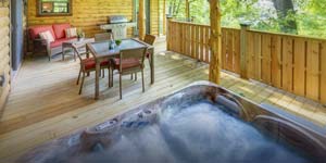Our premier cabin rentals comes with a hot tub