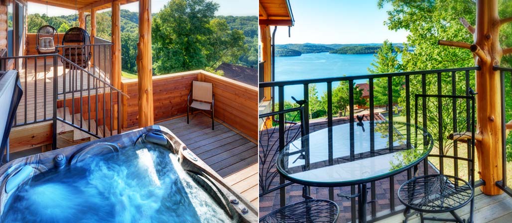 Tree Top Suite Hot tub on deck